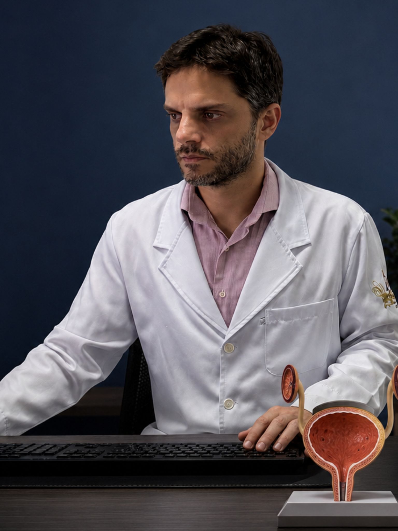 Dr. Guilherme Canabrava em consulta para avaliação de câncer de bexiga