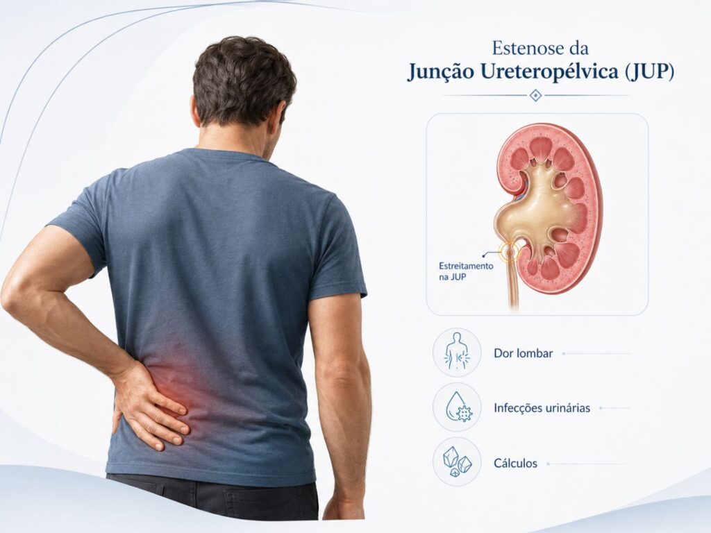 Dor lombar pode ser sintoma de estenose da junção ureteropiélica