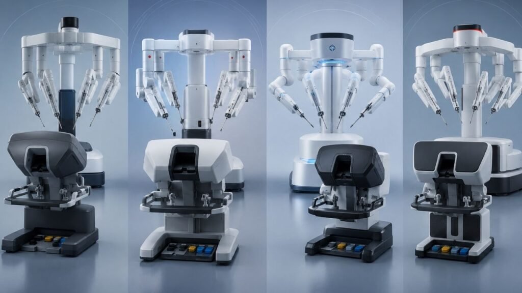 experiência multiplataforma em cirurgia robótica
