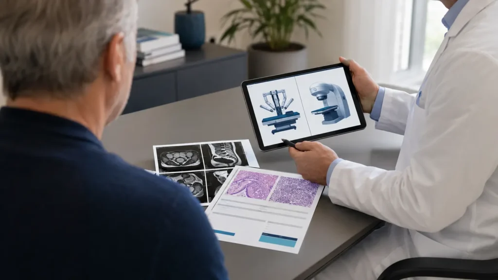 decisao compartilhada cancer prostata cirurgia ou radioterapia